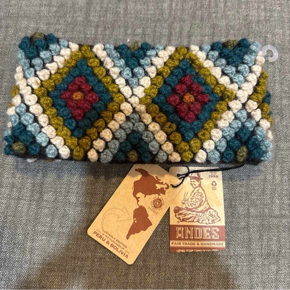 Handmade Multicolor Knit headband - Picture 3 of 3